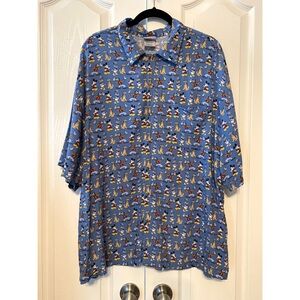 Disney Store Mickey button down shirt size XL